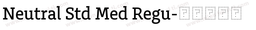 Neutral Std Med Regu字体转换